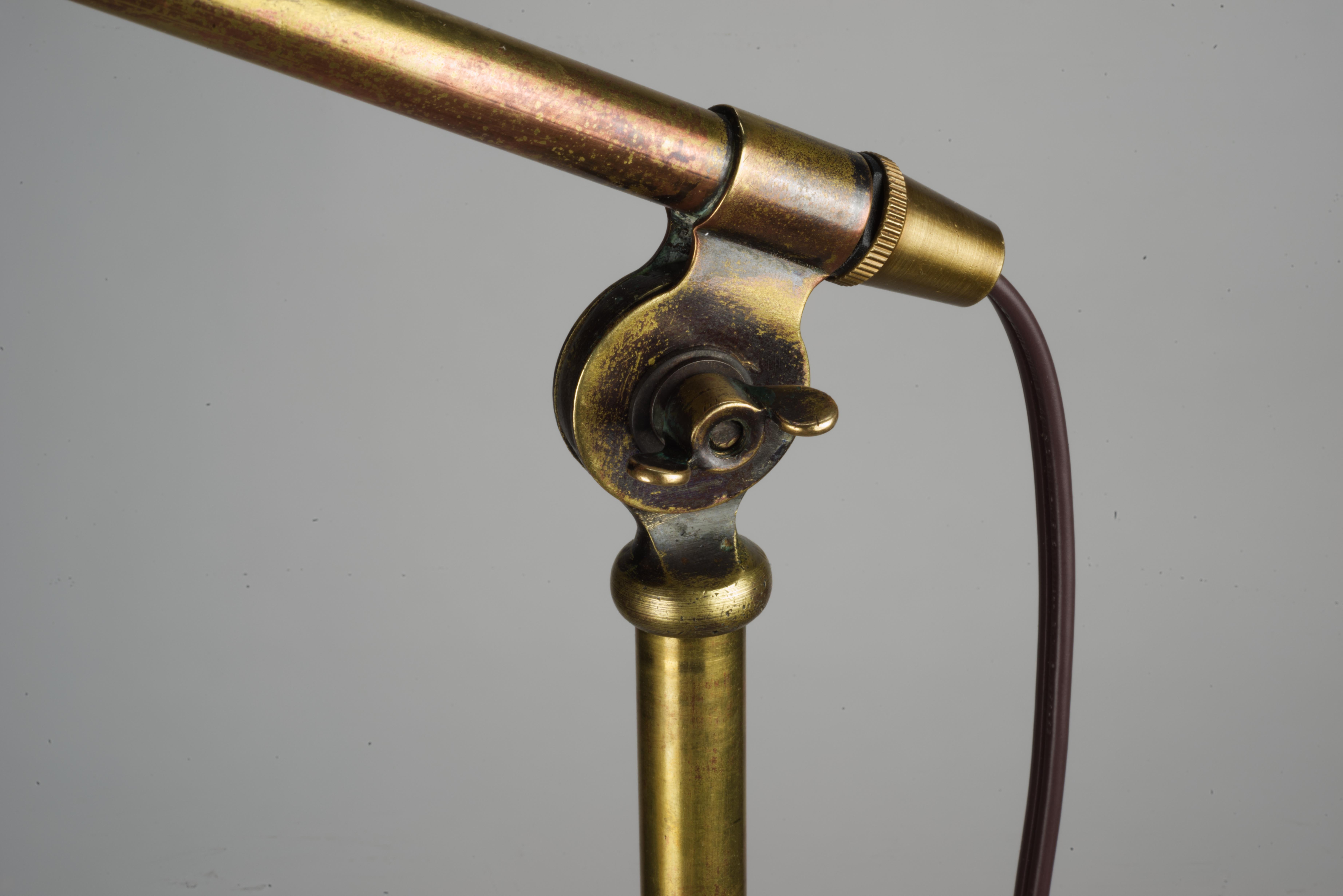 1940s Adjustable Brass Torsher For Sale 8