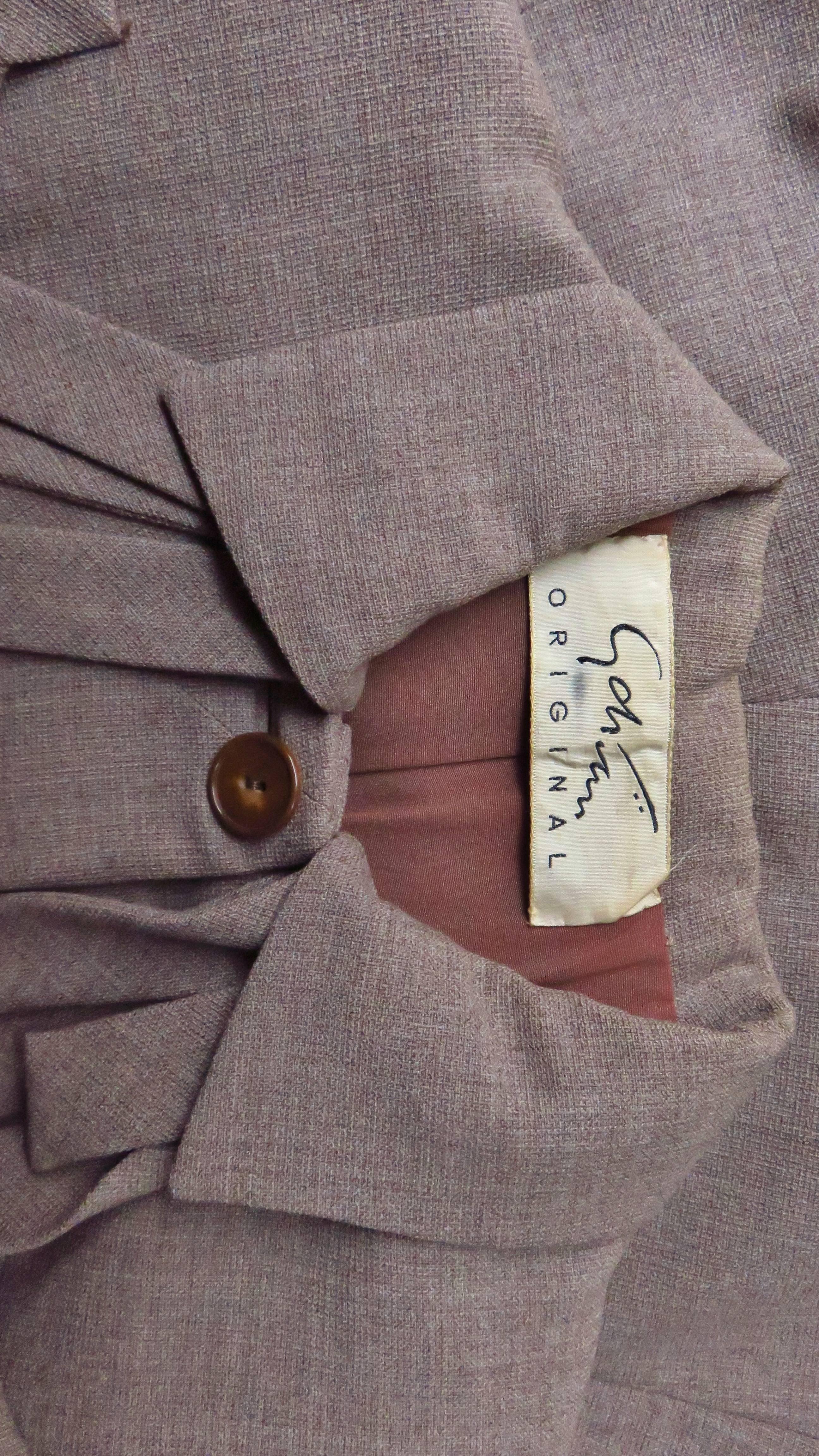 1940s Adrian Detailed Skirt Suit 6