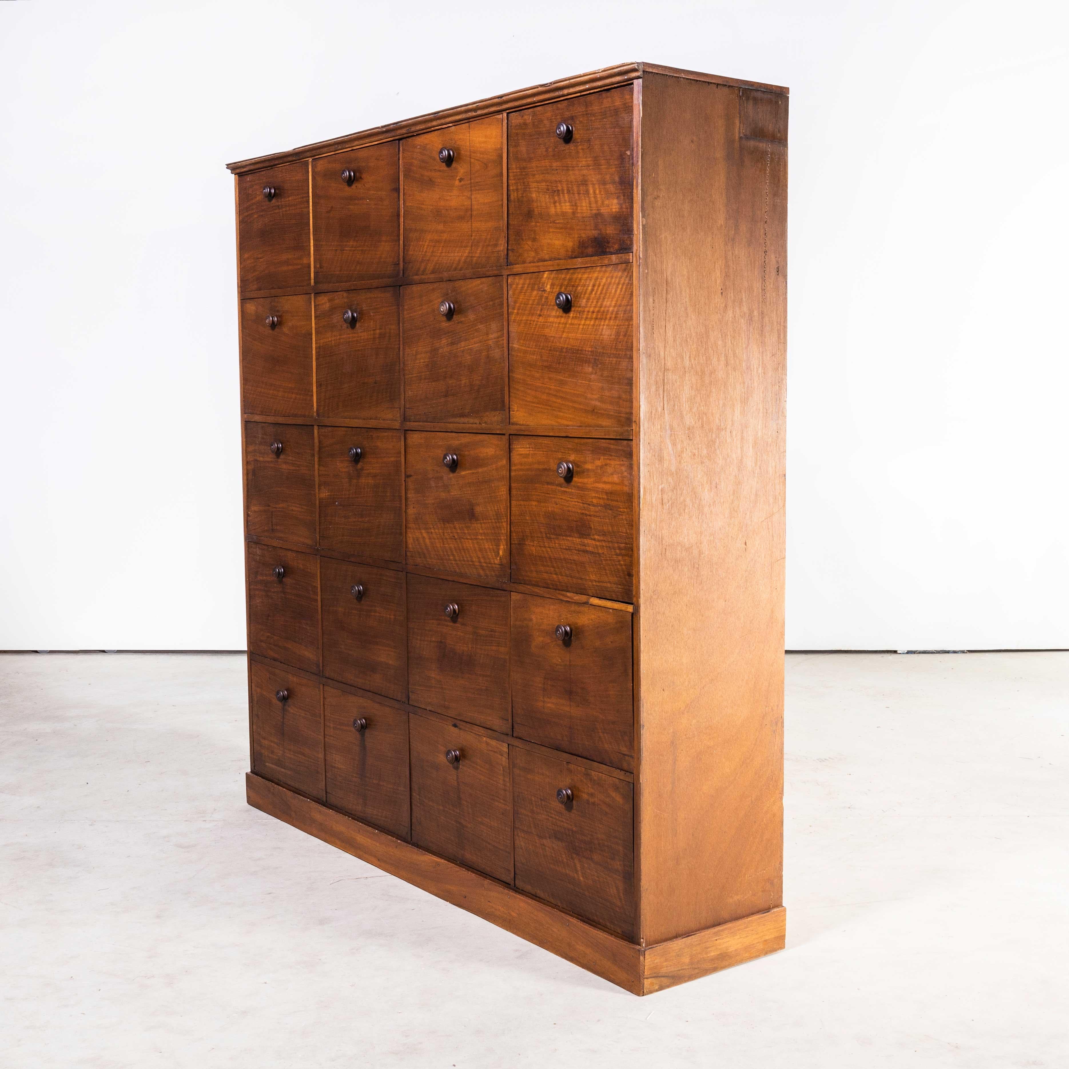 1940's, Advocat Atelier Klappet Cabinet, Twenty Klappets For Sale 1