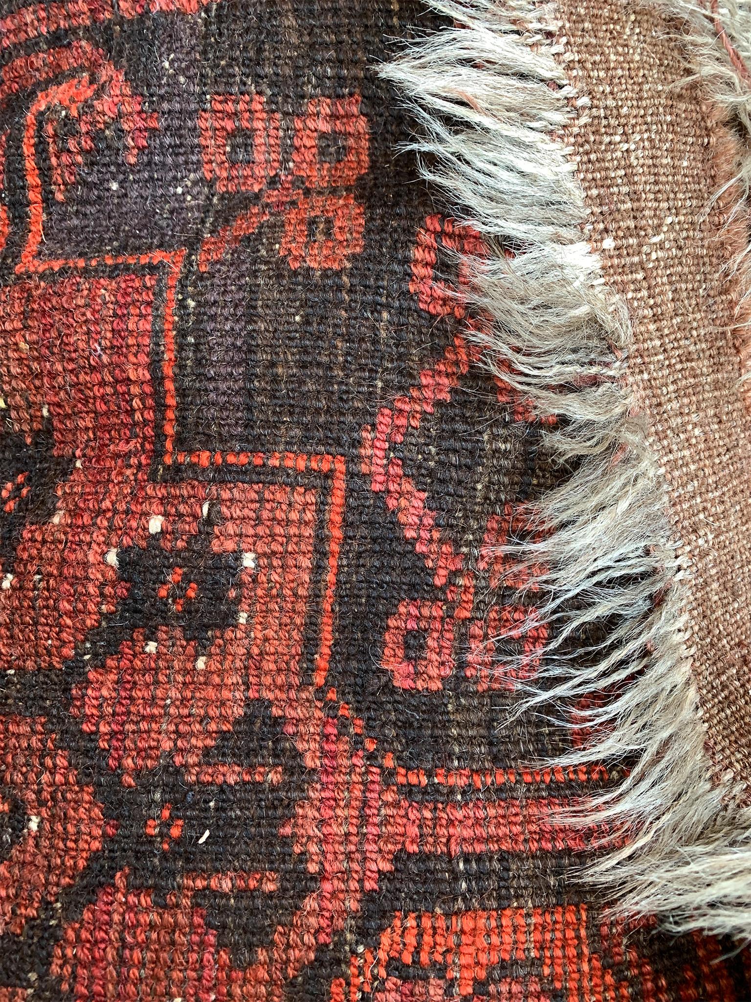 1940s Afghan Bokhara Rug For Sale 5