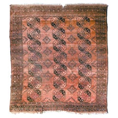 Vintage 1940s Afghan Bokhara Rug