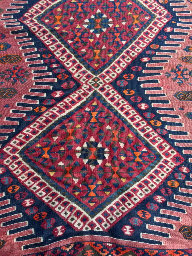 1940s Afghan Kilim Rug For Sale at 1stDibs