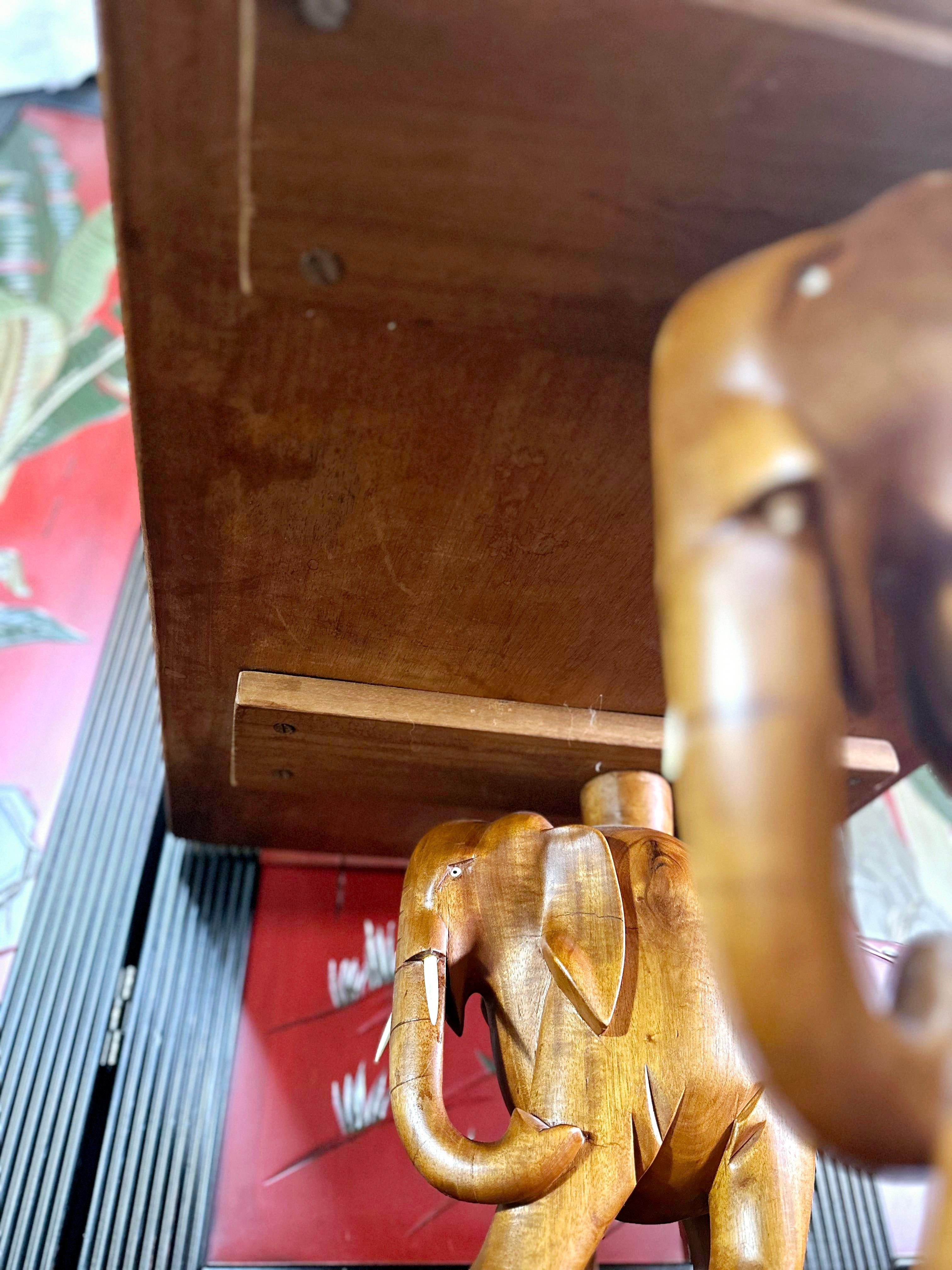 1940s African Ashanti Two Elephant Coffee Table 2
