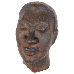 1940s African Bust of Male