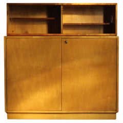 1940s Aino et Alvar Aalto Model 808 Crédence avec suspendu / Hutch Top