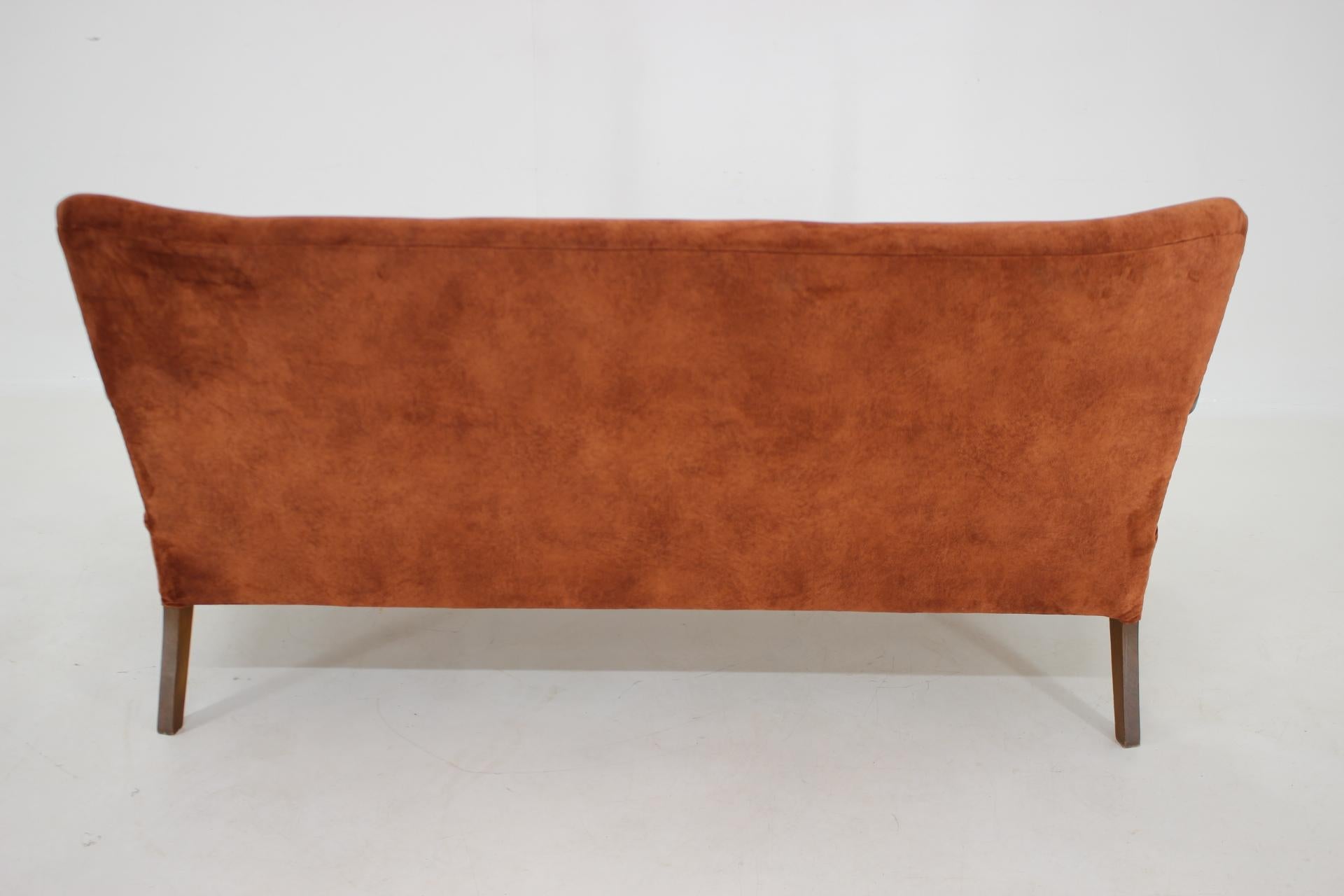 1940s Alfred Christensen 3-Seater Sofa , Denmark For Sale 2