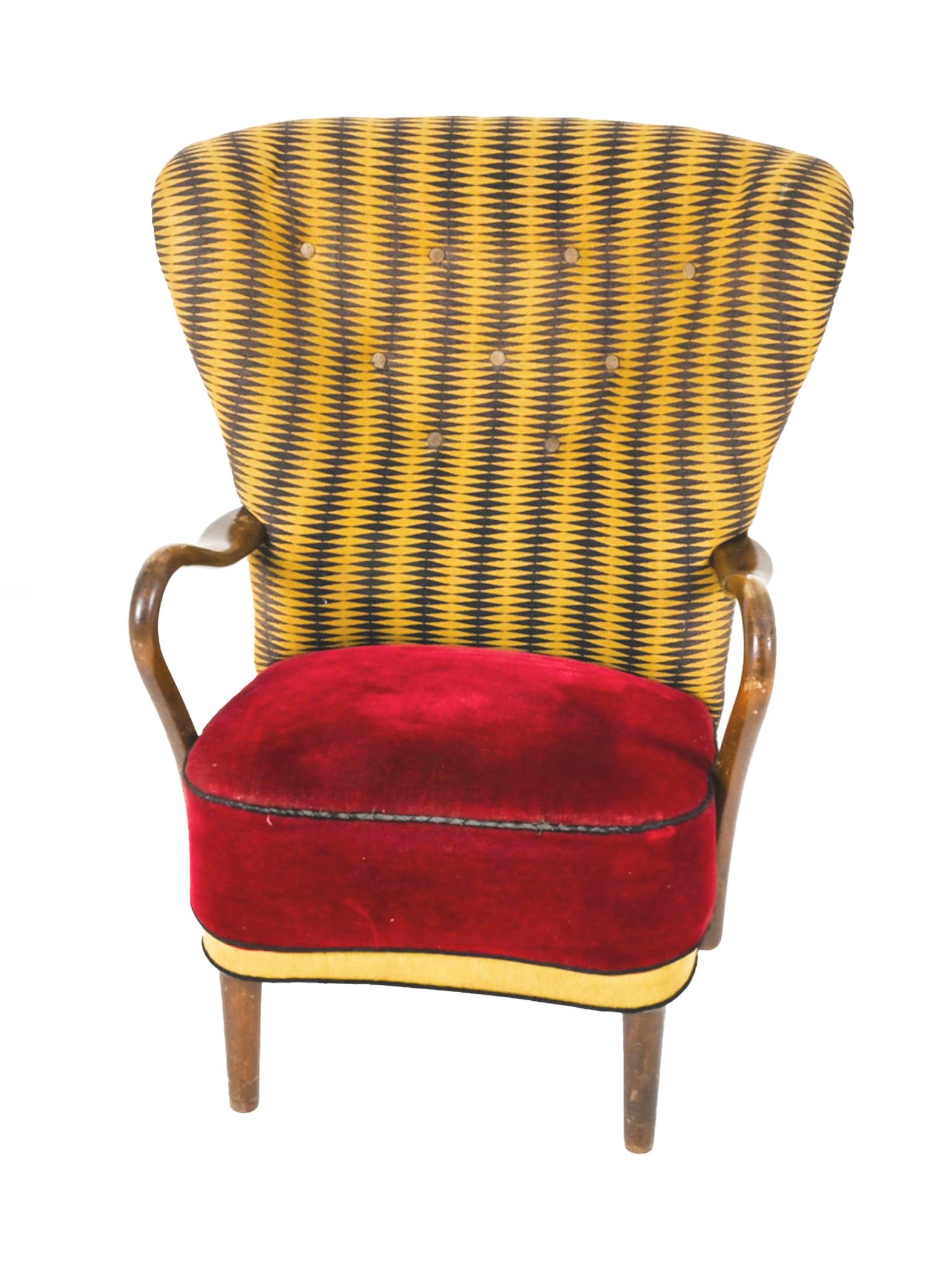 Danish 1940s Alfred Christensen Beech Armchair for Slagelse Mobelvaerk