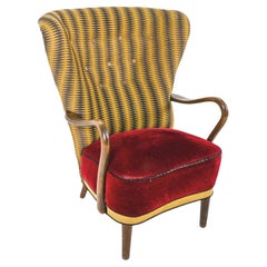 1940s Alfred Christensen Beech Armchair for Slagelse Mobelvaerk