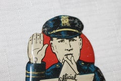 1940s American Bicycle Safety Club License Plate Topper