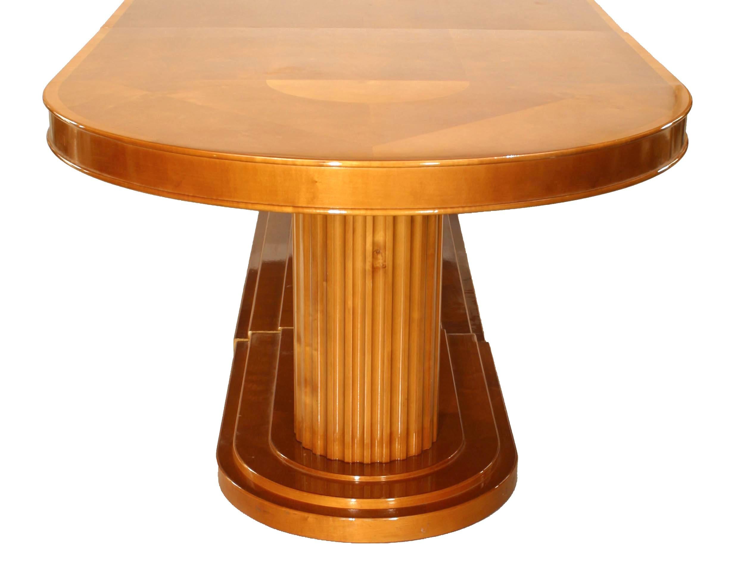2 American Maple Oval Conference Table For Sale 2