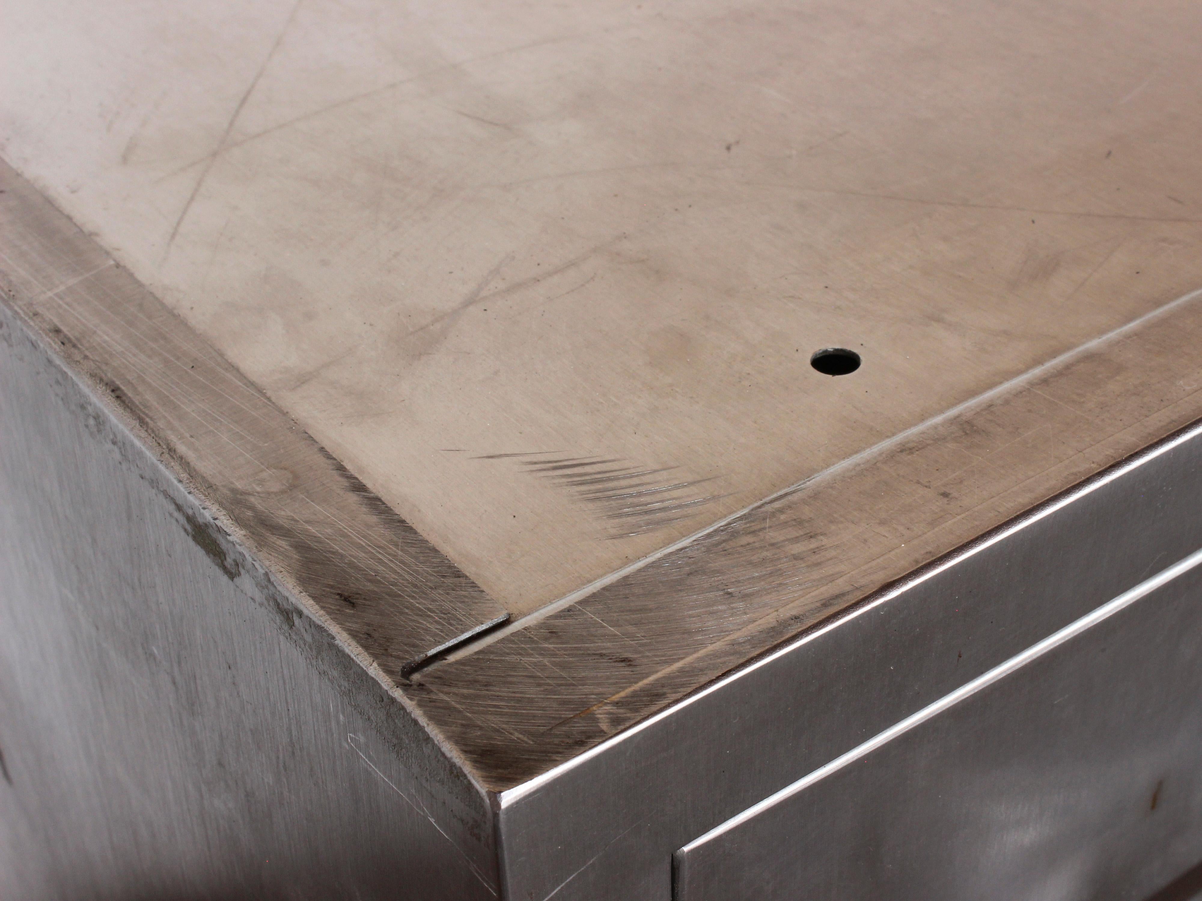 1940s American Industrial Stainless Steel Chest 7