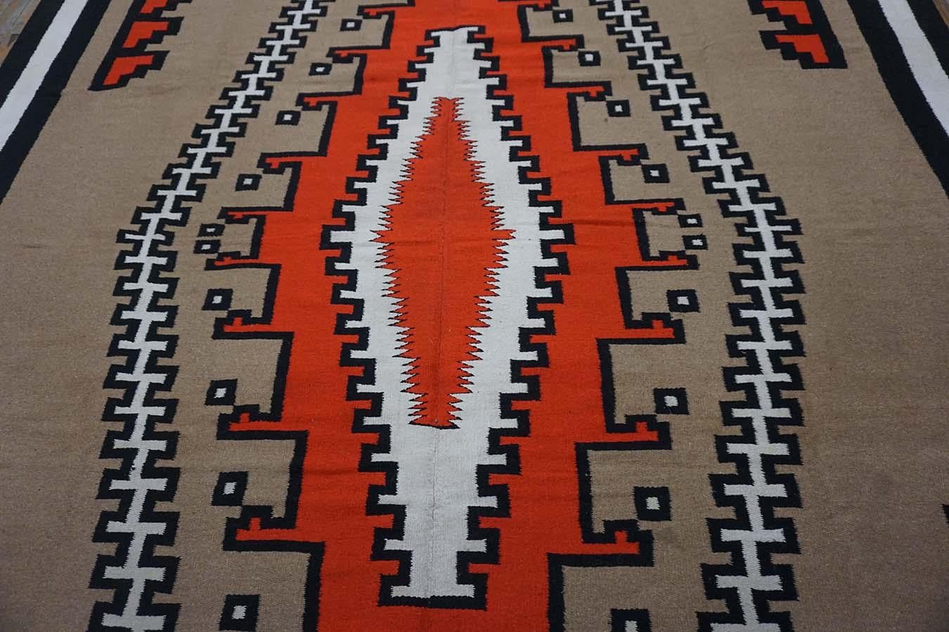 1940s American Navajo Carpet ( 9' x 12' - 275 x 365 ) For Sale 5