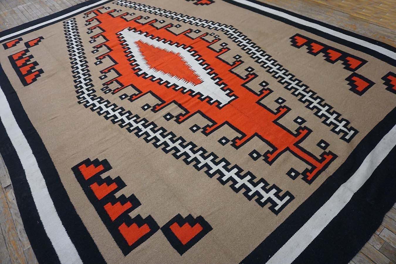 1940s American Navajo Carpet ( 9' x 12' - 275 x 365 ) 10