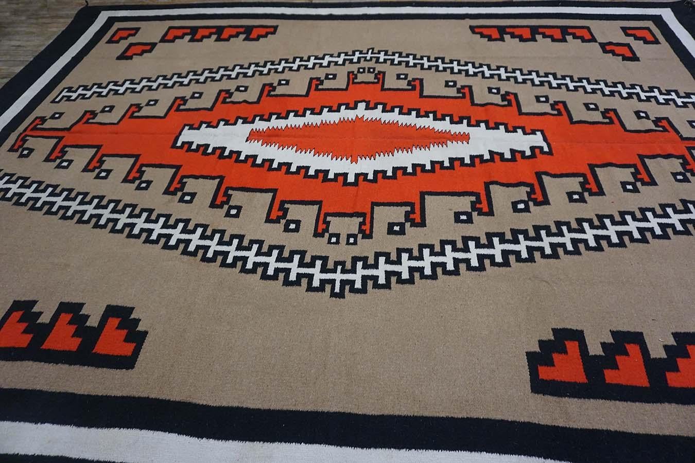 1940s American Navajo Carpet ( 9' x 12' - 275 x 365 ) 12