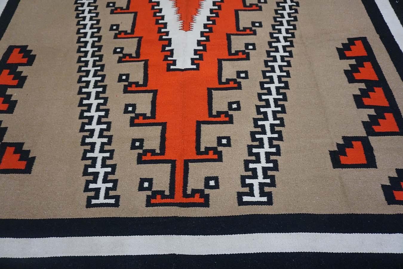Hand-Knotted 1940s American Navajo Carpet ( 9' x 12' - 275 x 365 ) For Sale