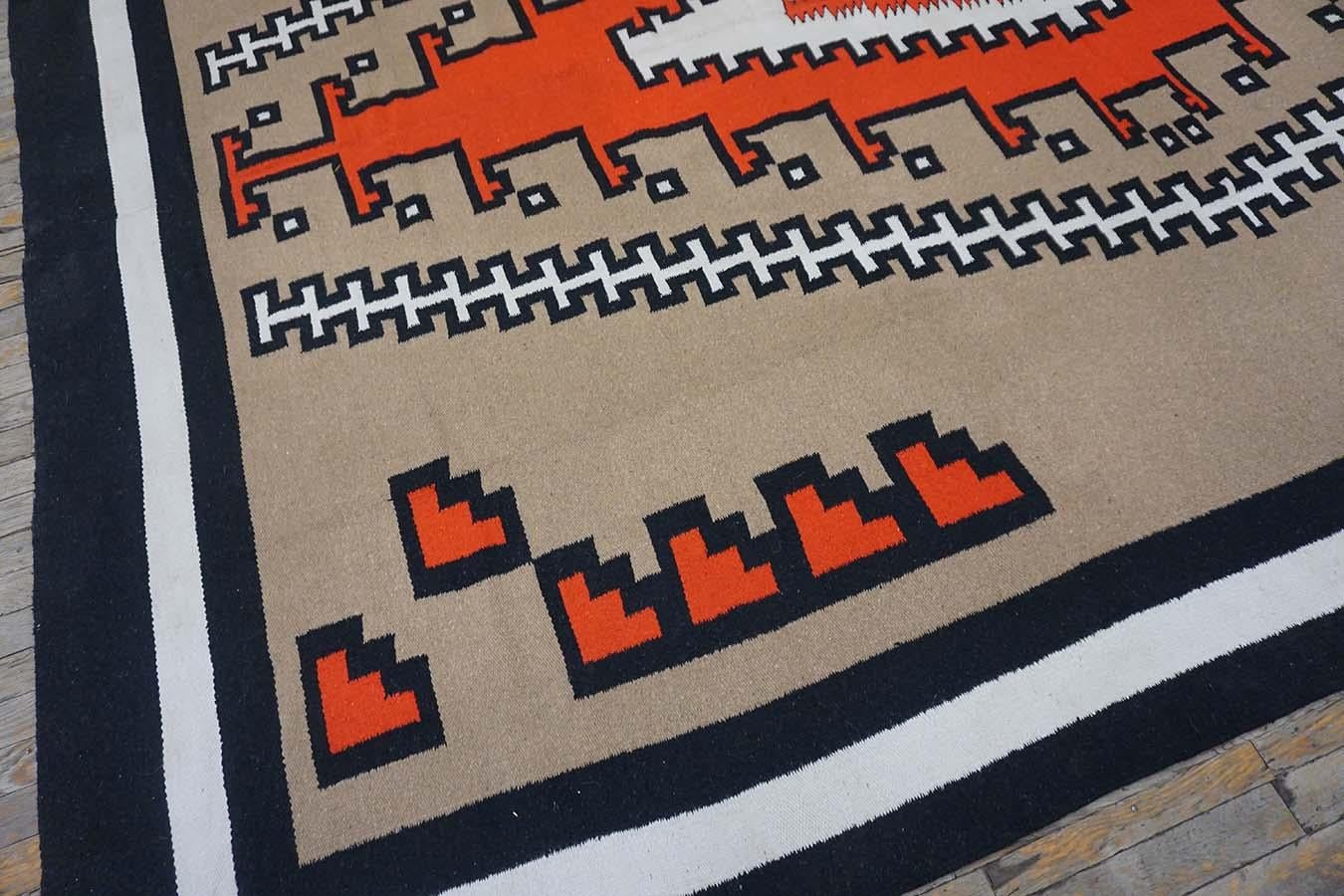 Wool 1940s American Navajo Carpet ( 9' x 12' - 275 x 365 ) For Sale