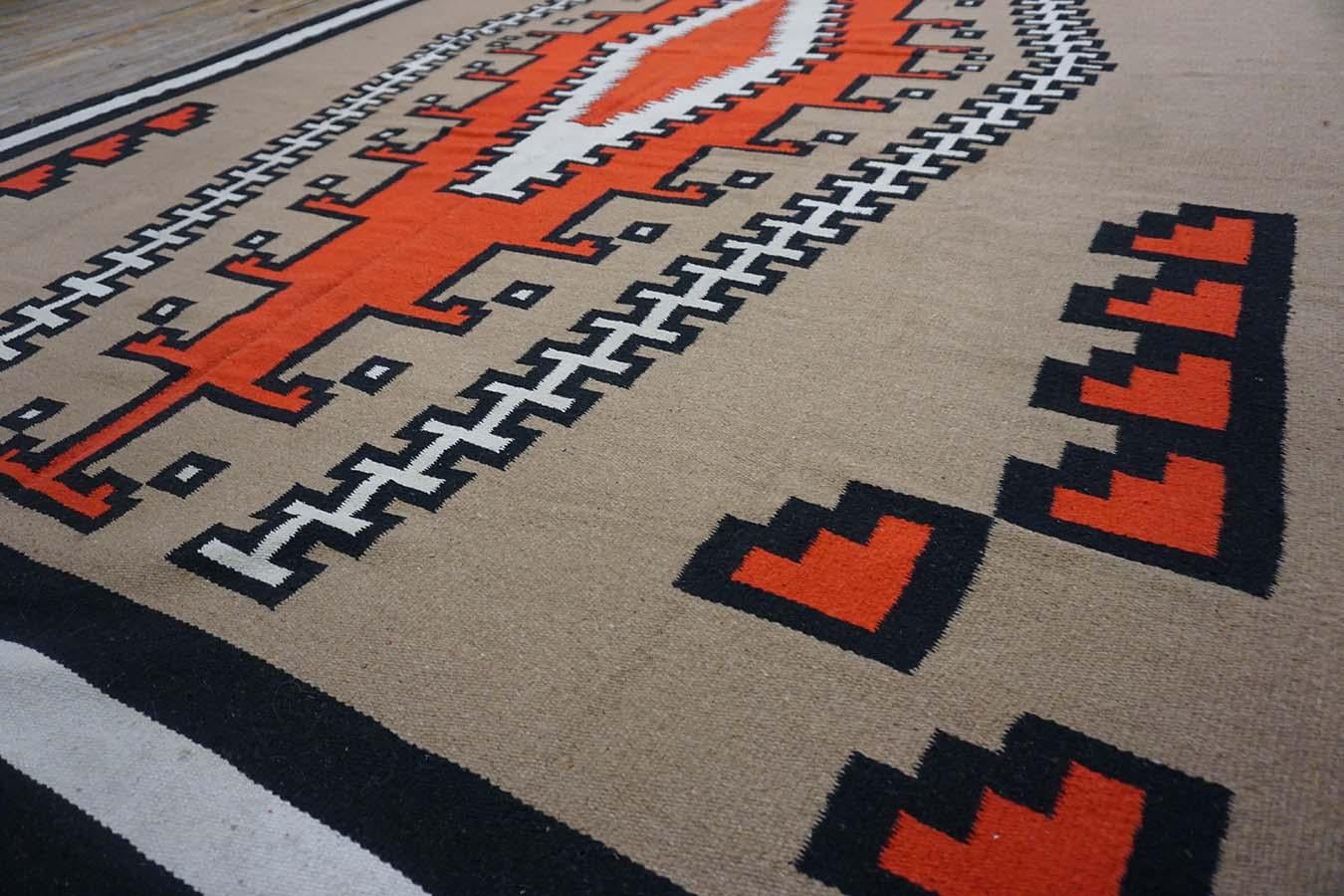 Wool 1940s American Navajo Carpet ( 9' x 12' - 275 x 365 )