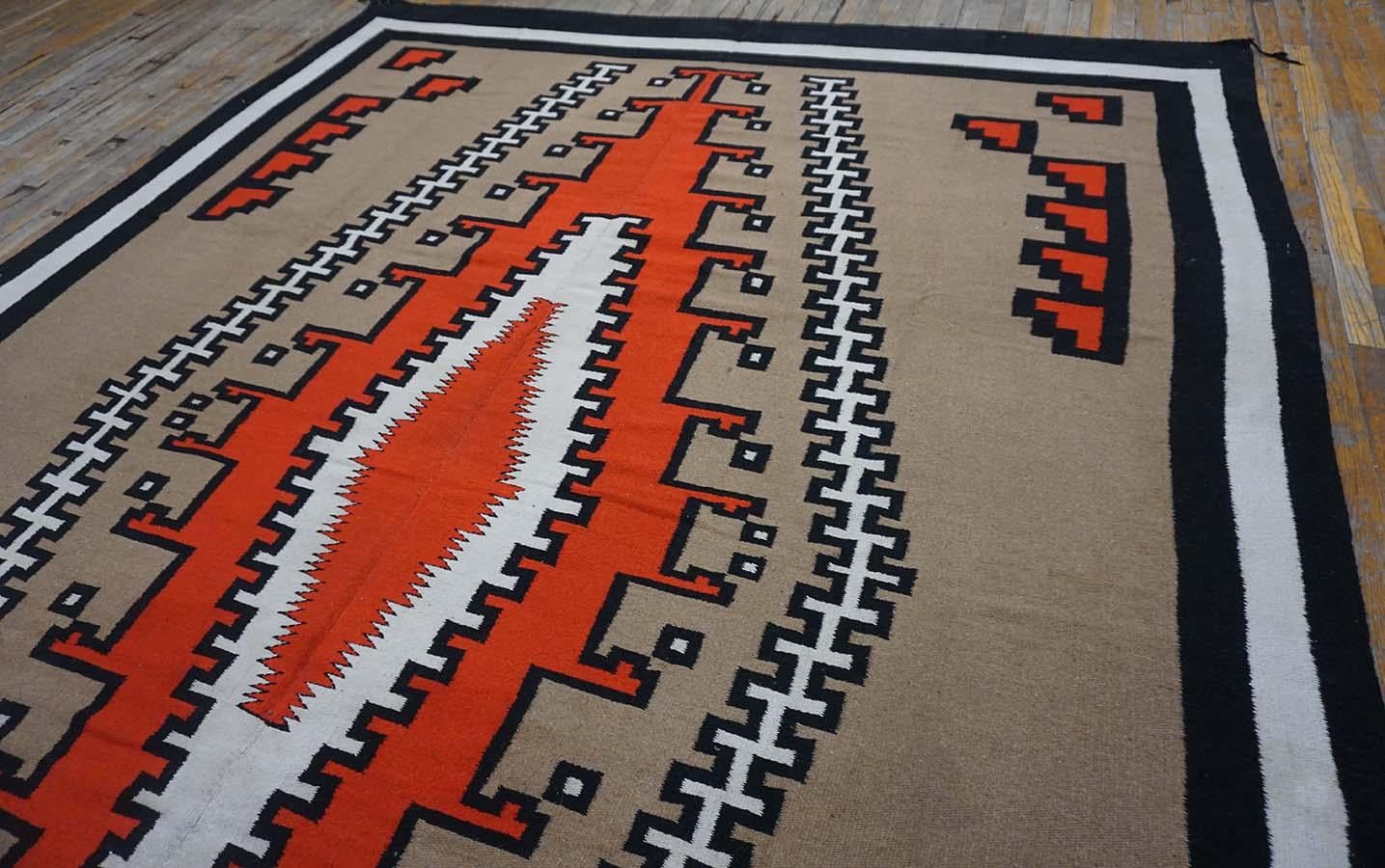 1940s American Navajo Carpet ( 9' x 12' - 275 x 365 ) For Sale 1