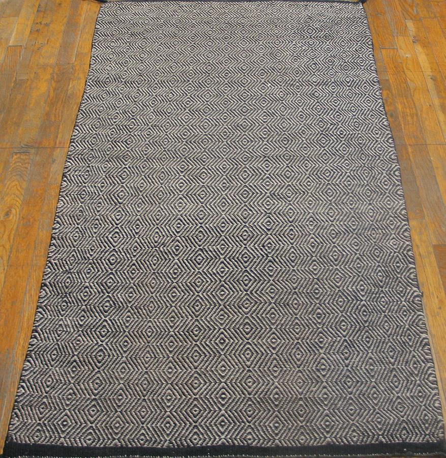 1940s American Navajo Twill Saddle Blanket Carpet ( 3' x 5'6