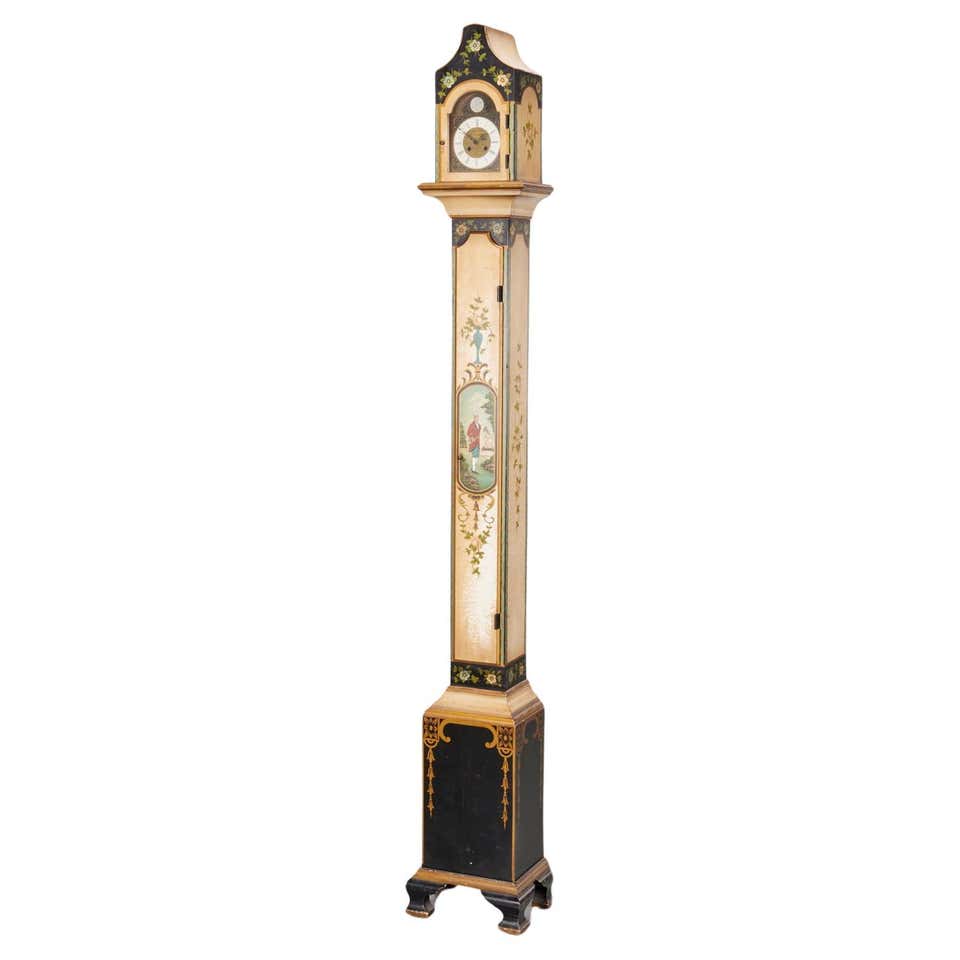 Colonial Clocks 20th C English Mahogany and Walnut Grandmother Clock with Le Rose ...