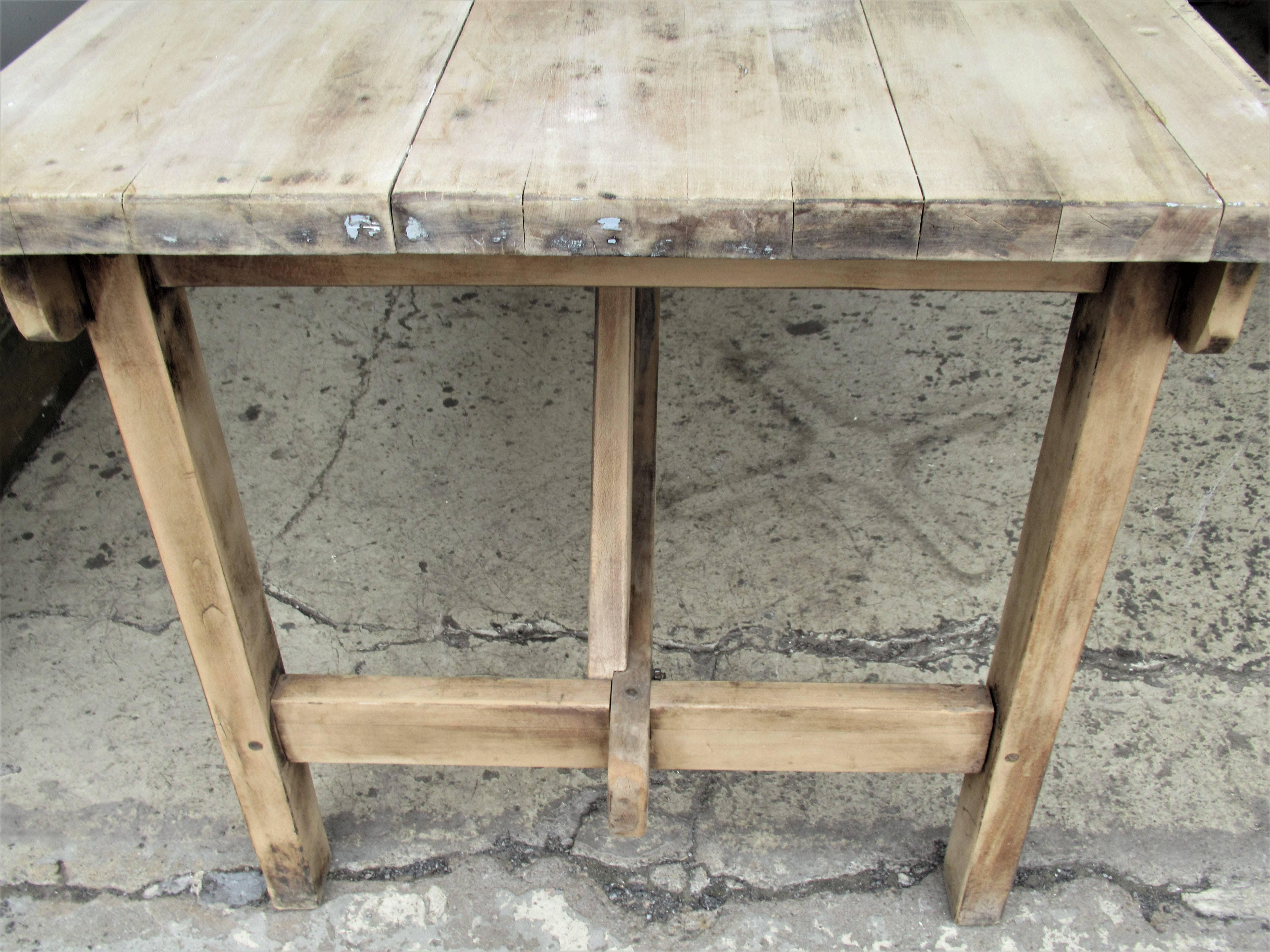 rustic industrial table