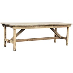 1940s American Rustic Industrial Harvest Table