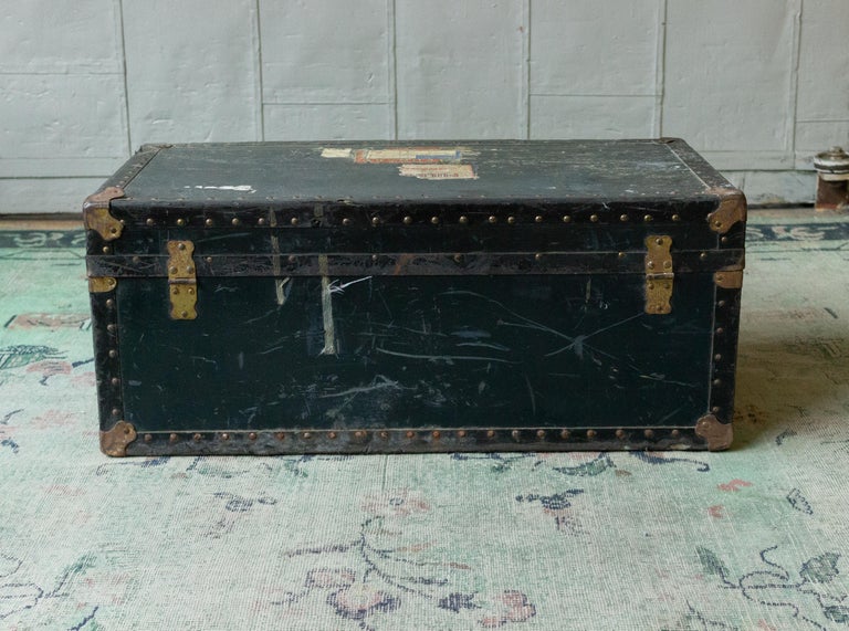 1940s American Steamer Trunk For Sale at 1stdibs