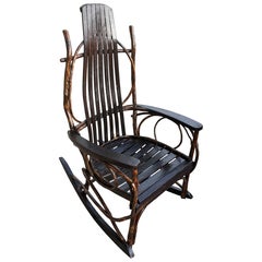 Used 1940s Amish Bent Wood Rocker
