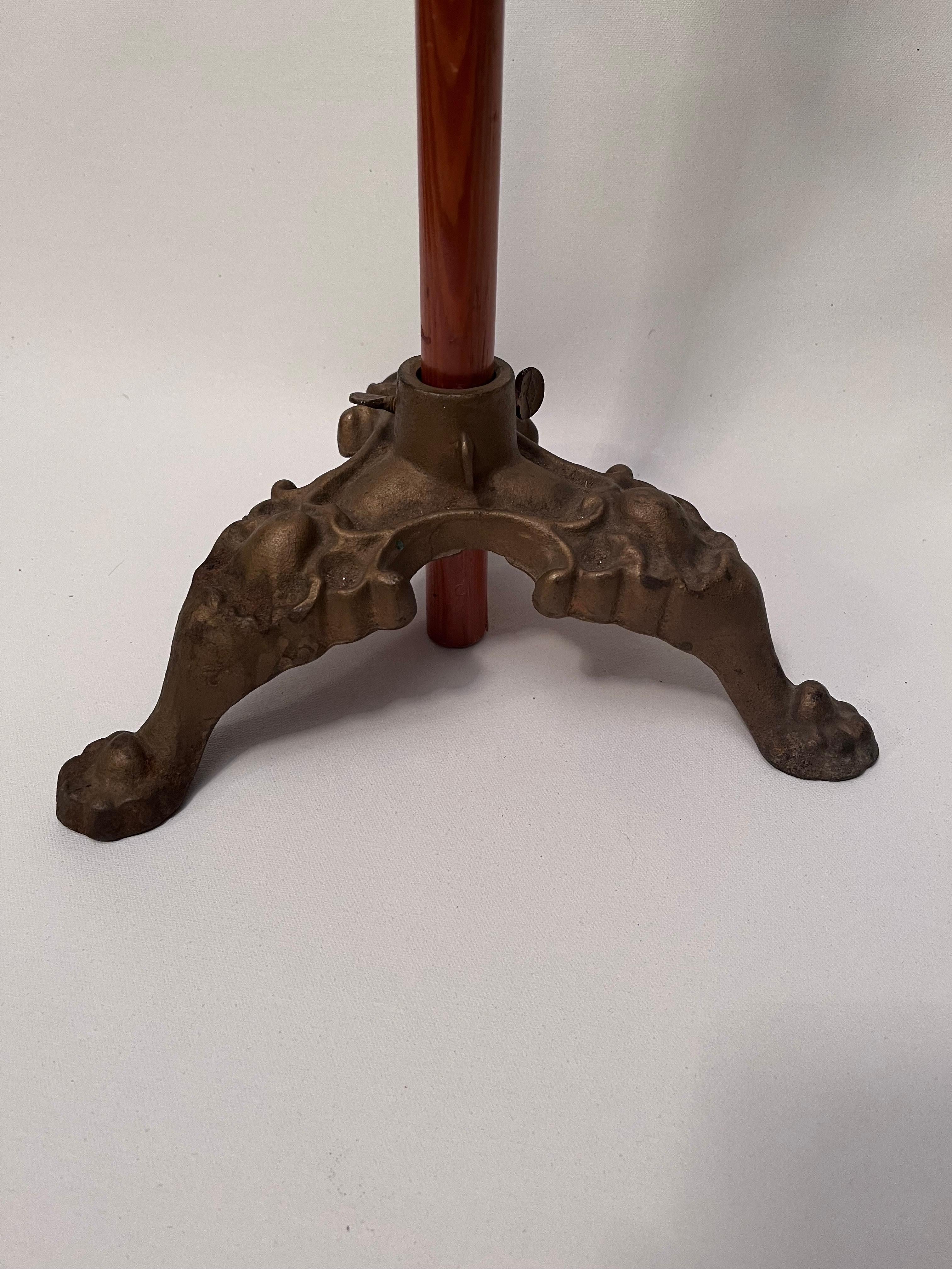 1940s Annin Flagpole on Iron Stand with Eagle Finial Nautical Yacht Flag Anchor For Sale 5