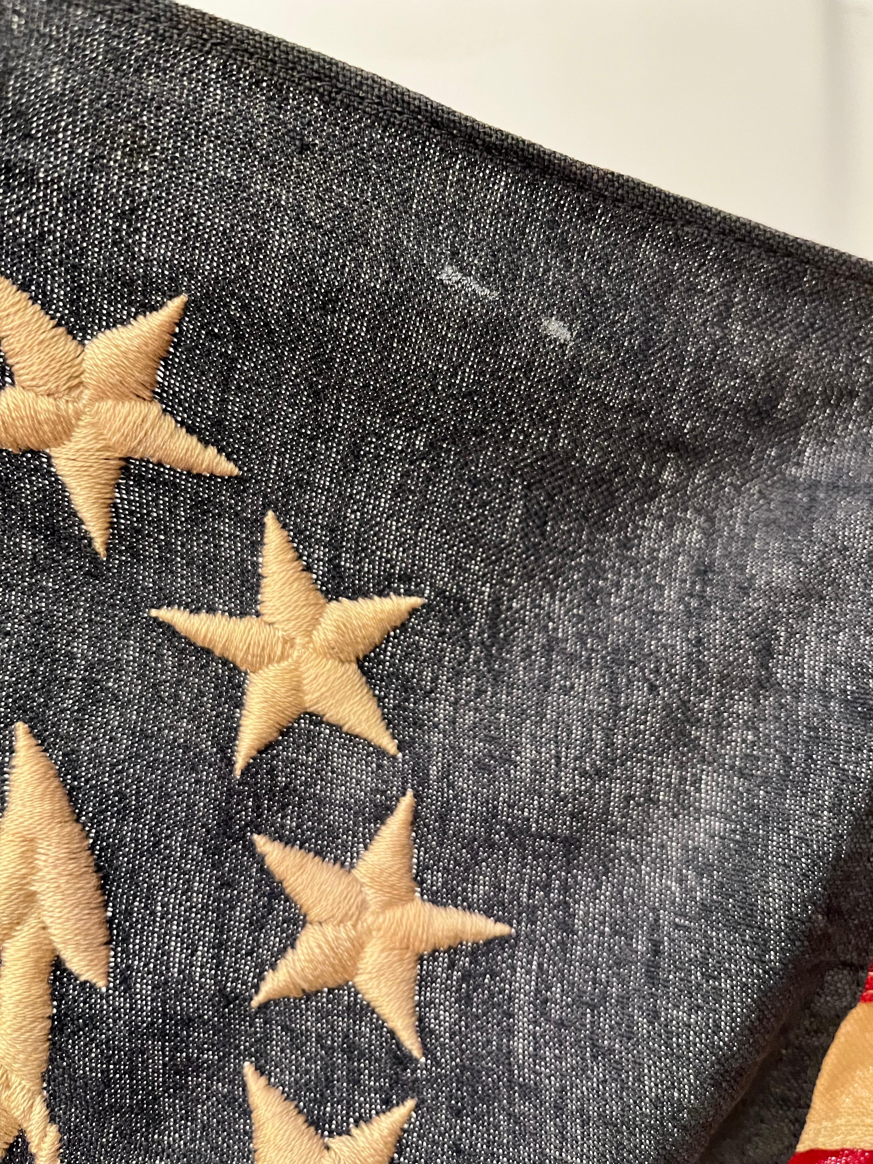 1940s Annin Flagpole on Iron Stand with Eagle Finial Nautical Yacht Flag Anchor For Sale 8