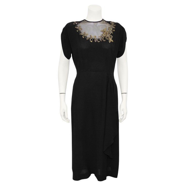 white christmas dresses Blue 1940s Solid Short Sleeves Lapel Dress main image 0