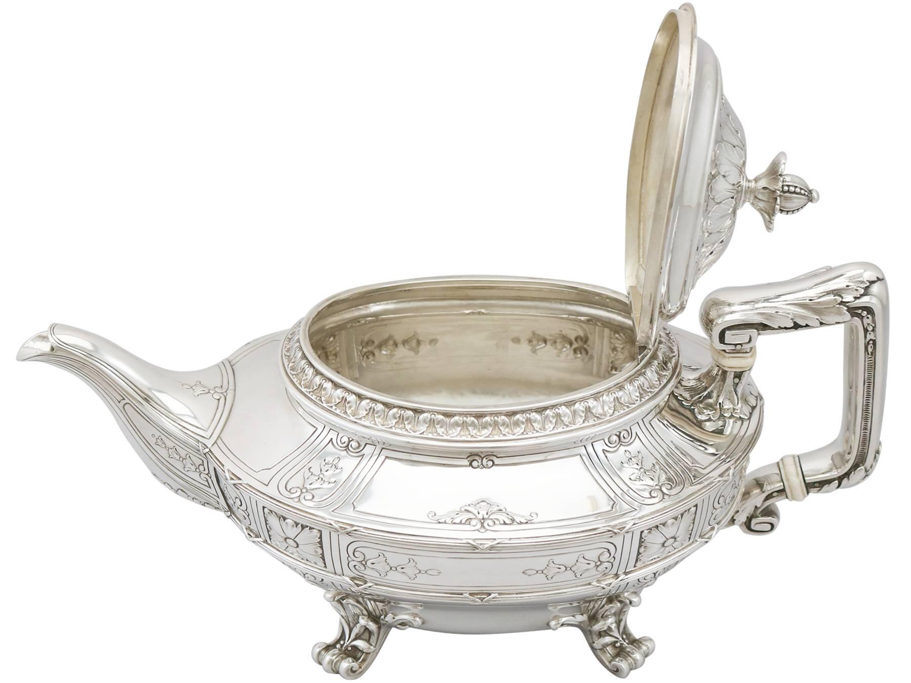 1940s American Silver Teapot 1