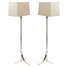 1940s Antique Pair of Standing Floor Lamps