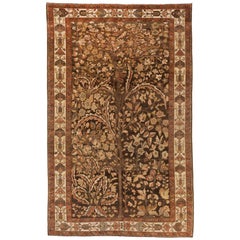 1940s Vintage Persian Rug Bakhtiar Design with ‘Tree of Life’ Floral Patterns