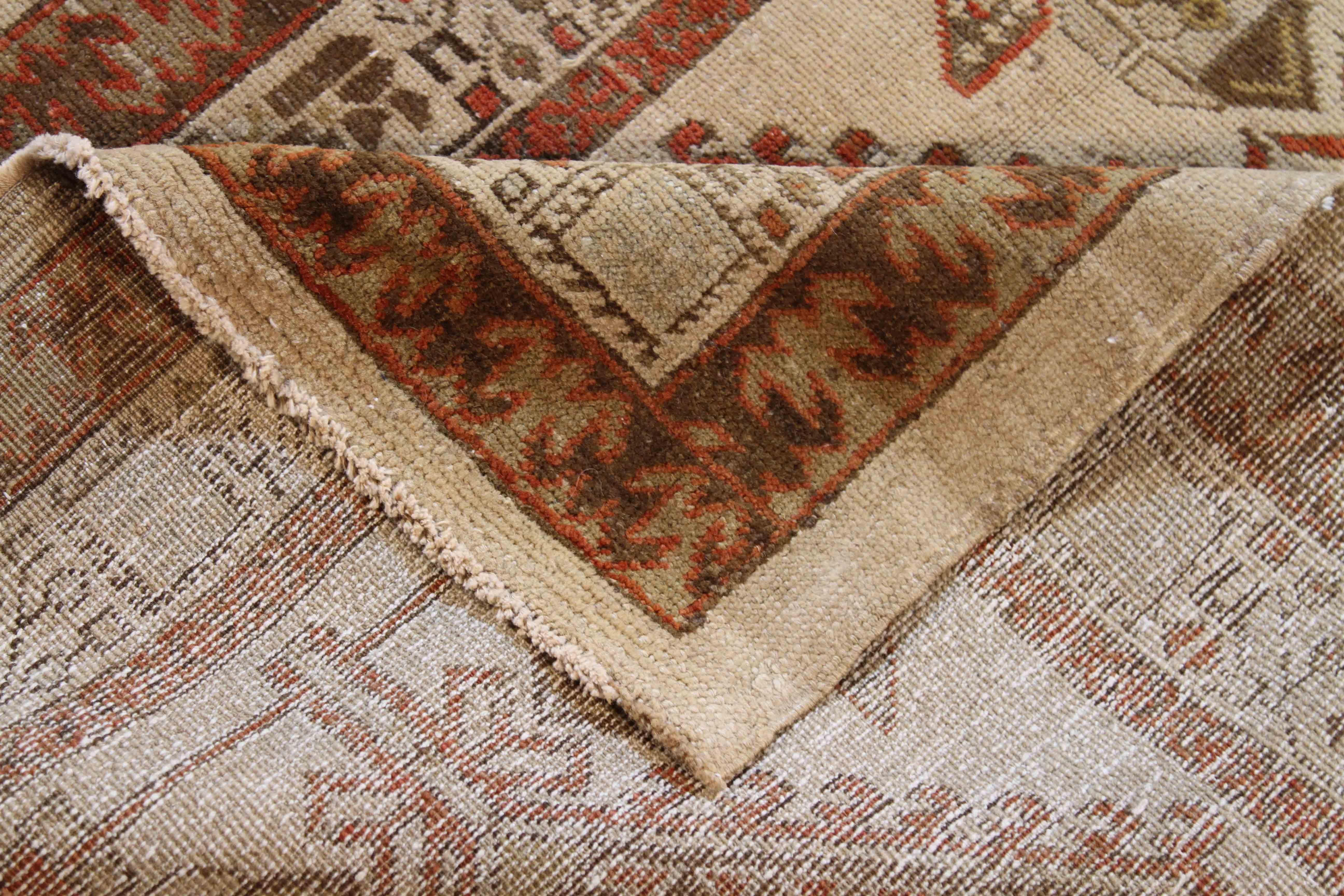 1940er Jahre Antiker Perserteppich Sarab Design aus feinem Kamelhaar (Persisch) im Angebot