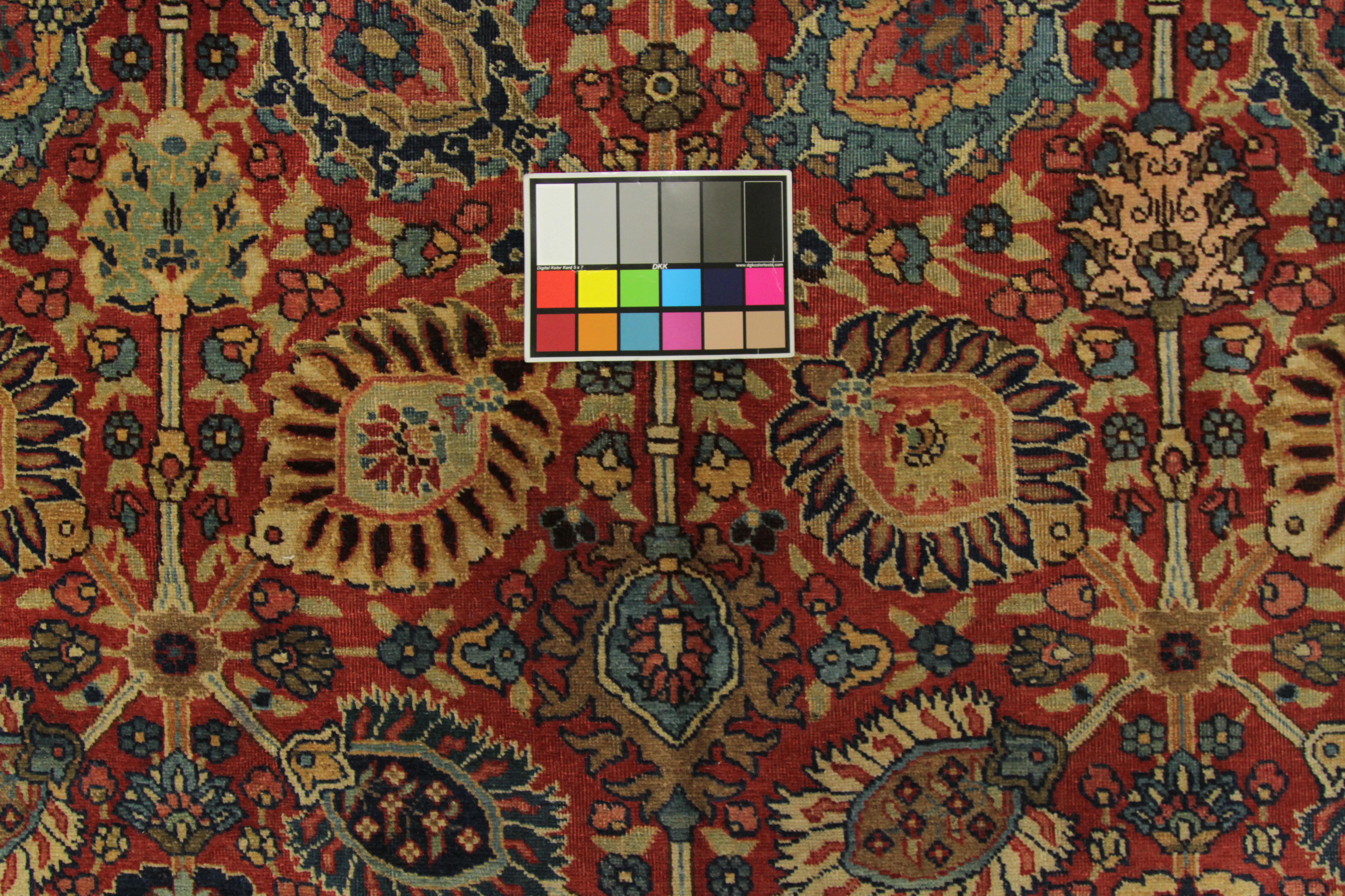 1940s Antique Persian Tabriz Rug with Jewel-Like ‘Herati’ Floral Patterns In Excellent Condition For Sale In Dallas, TX