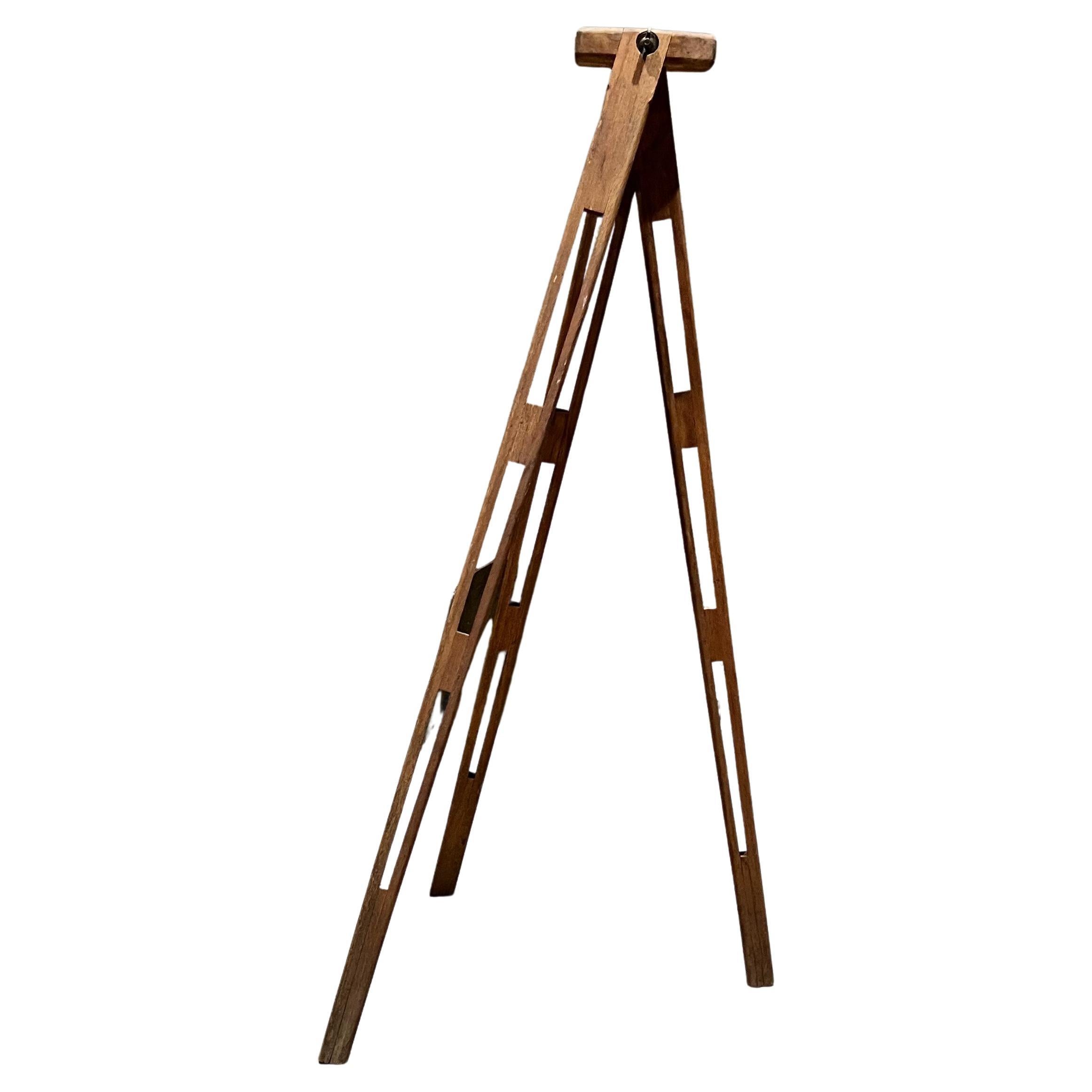1940s Antique Surveyors Wood Tripod Base