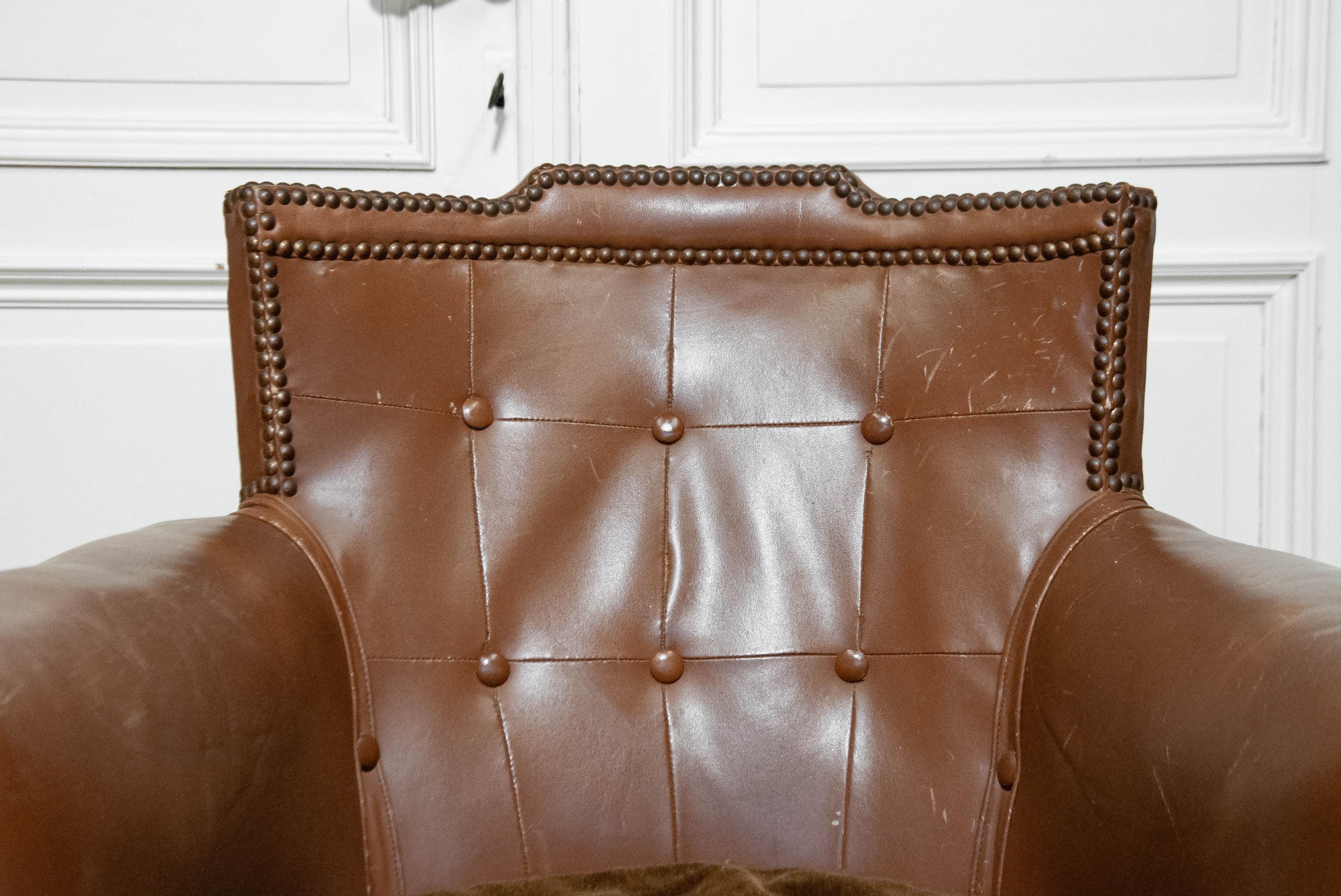 1940s Armchair by Otto Schulz for Boet, Sweden In Good Condition For Sale In Silvolde, Gelderland