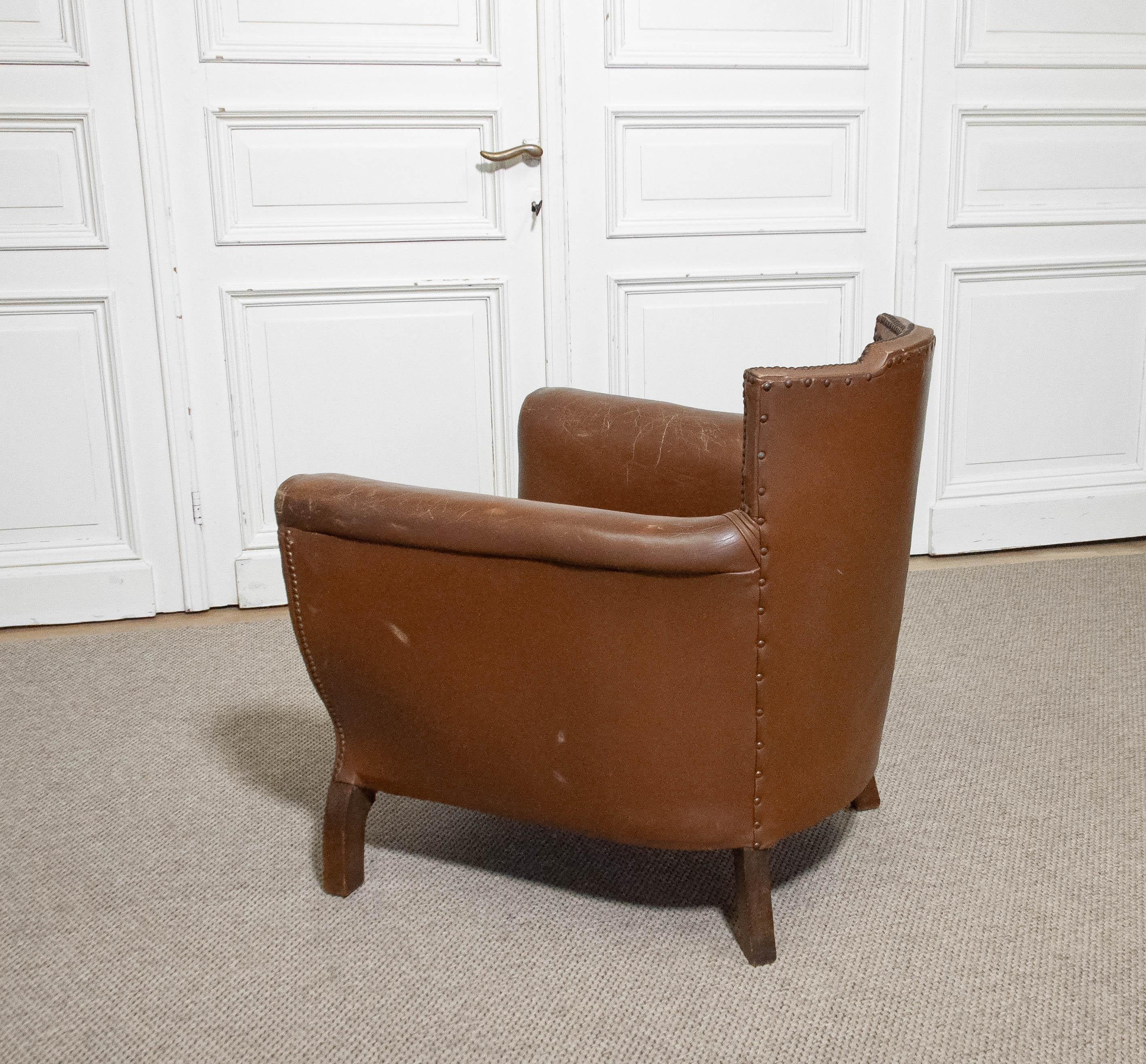 1940s Armchair by Otto Schulz for Boet, Sweden For Sale 1