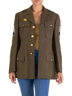 1940S Army Green Wool Authentic WWII Military Jacket