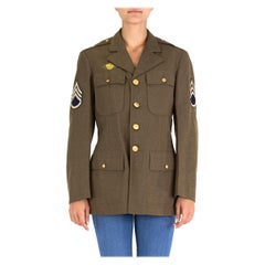 1940S Army Green Wool Authentic WWII Military Jacket