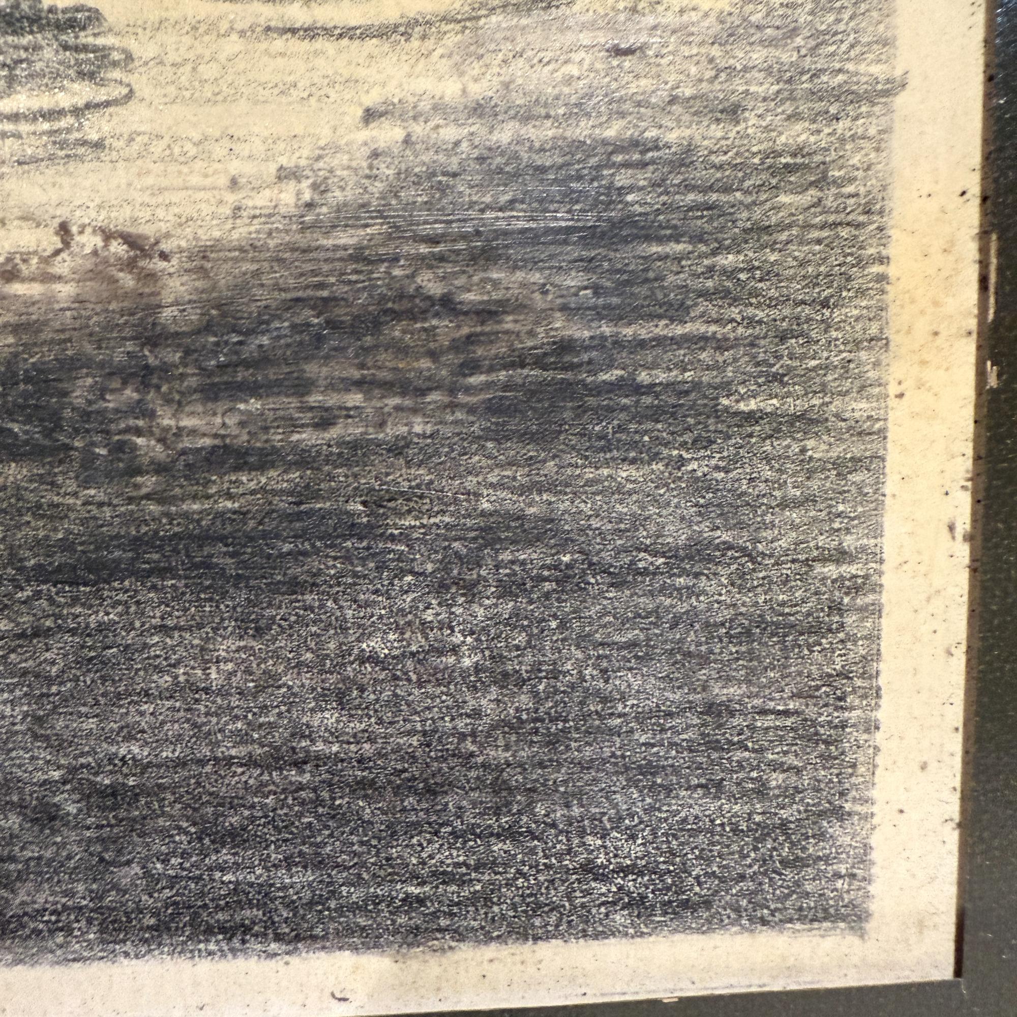 Original-Bleistift auf Papier, Fischer-Kunstwerk von Alfredo Zalce, Mexiko, 1940er Jahre im Angebot 2