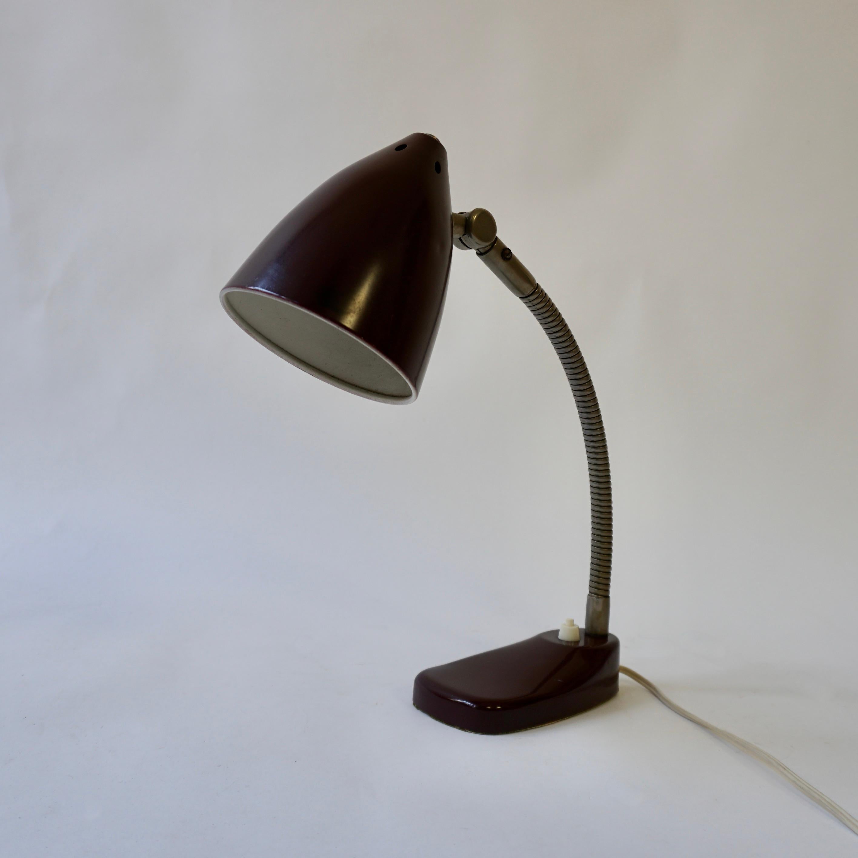 1940's Art Deco Adjustable Desk lamp or Reading Lamp For Sale 3