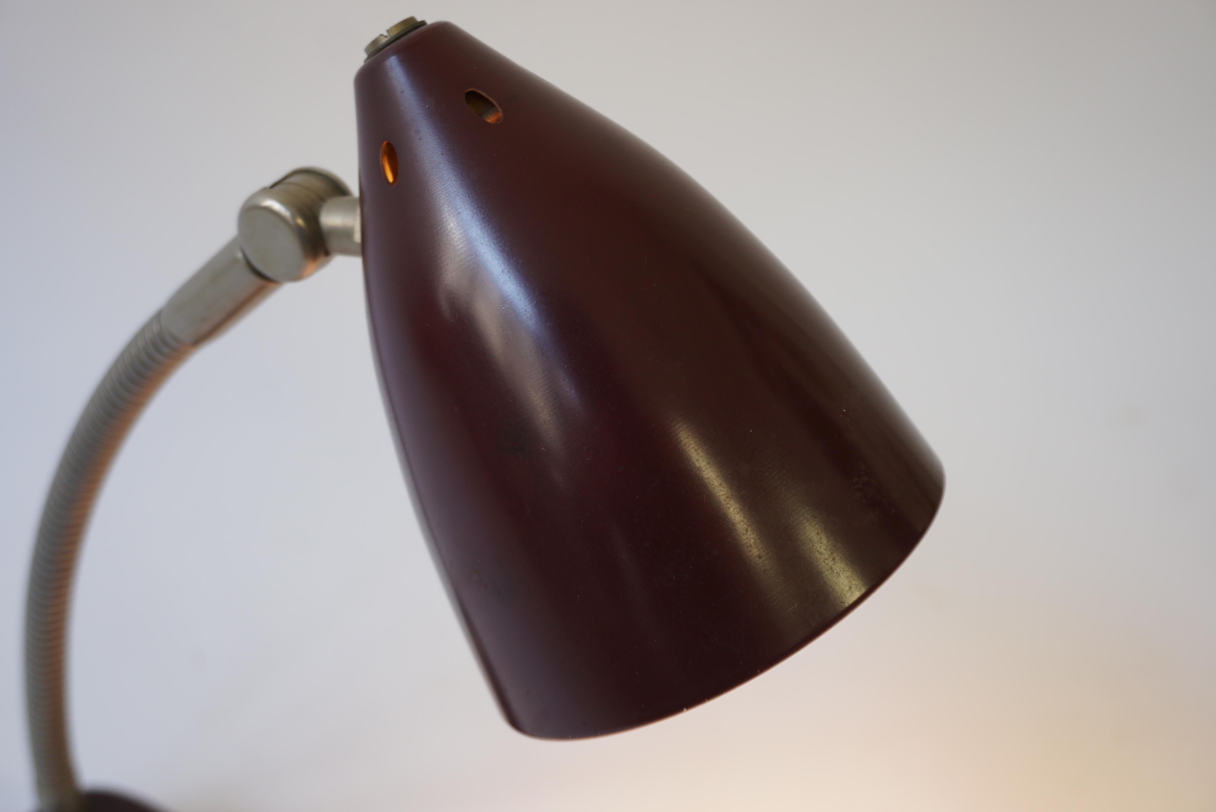 European 1940's Art Deco Adjustable Desk lamp or Reading Lamp For Sale