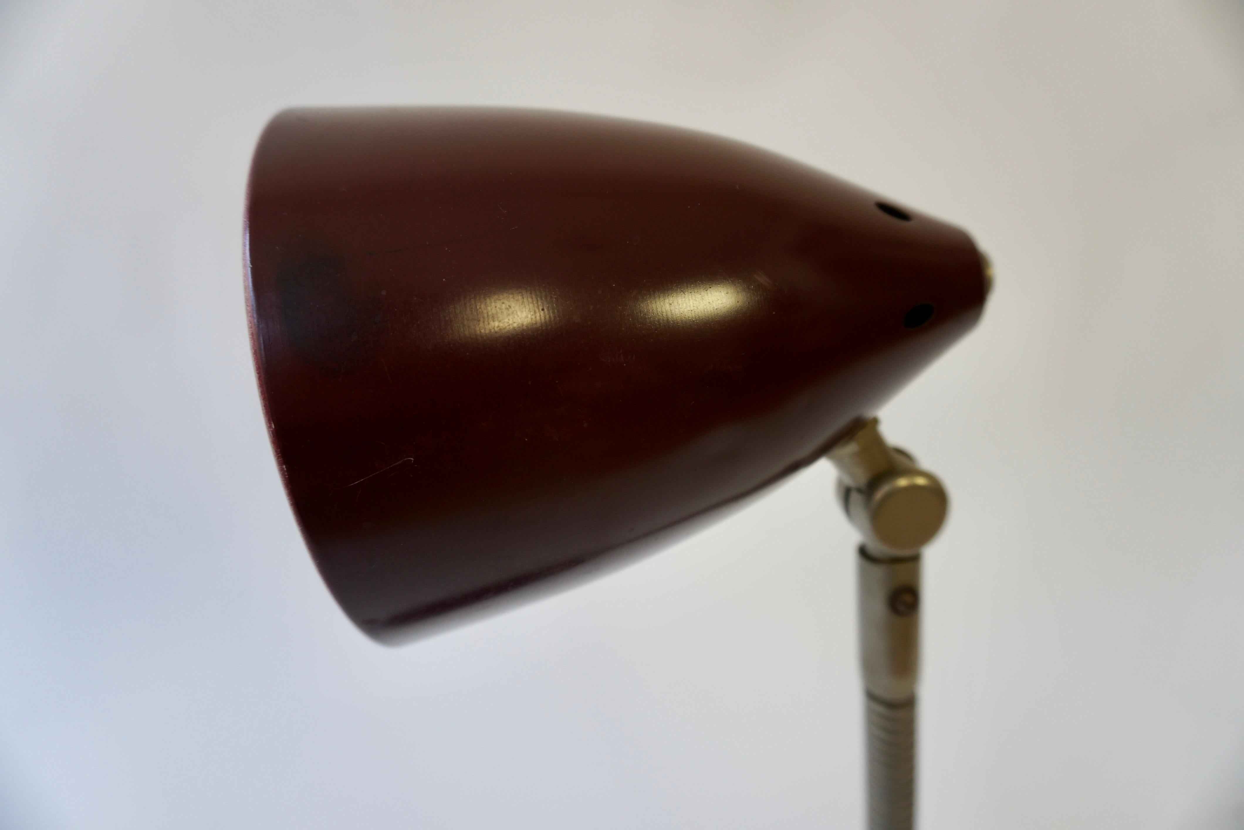 1940's Art Deco Adjustable Desk lamp or Reading Lamp For Sale 1