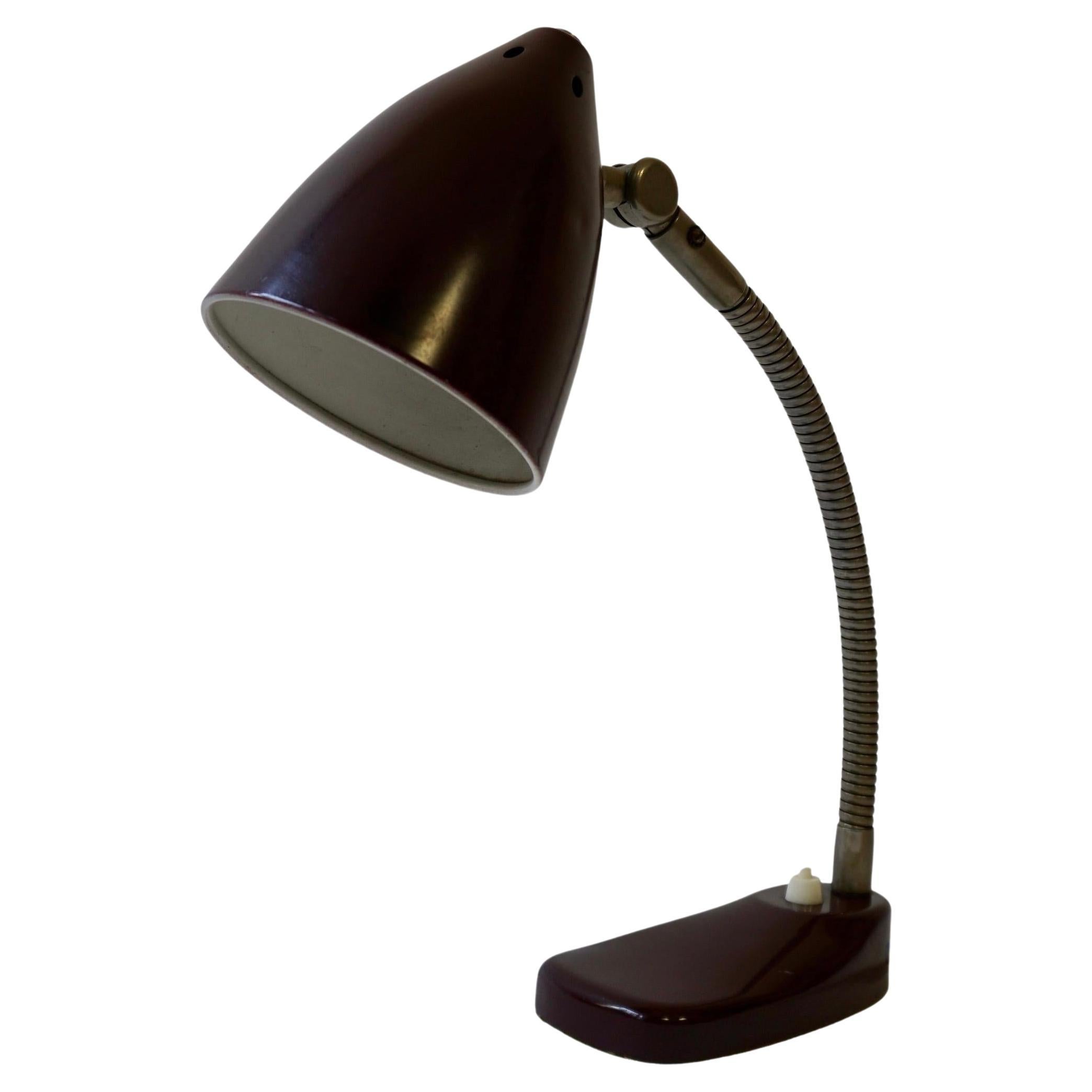 1940's Art Deco Adjustable Desk lamp or Reading Lamp For Sale
