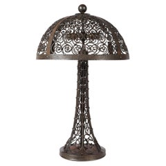 Lampe à poser autrichienne en ferronnerie Art déco des années 1940