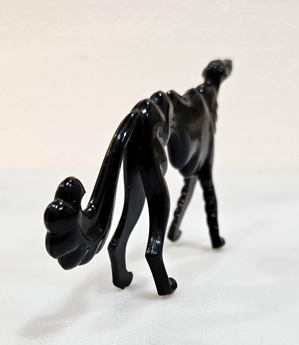 20ième siècle Figurine de loup russe Borzoi des années 1940 Art Nouveau, Don Manning, marqué USA en vente