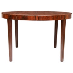 Art Deco Brazilian Rosewood Attributed to Ole Wanscher Extendable Dining Table