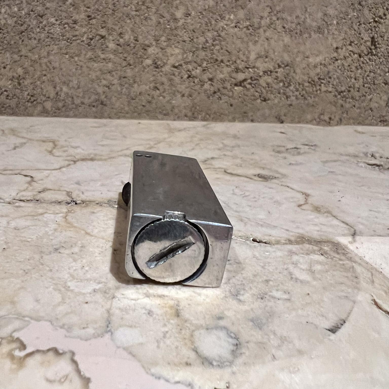 Mid-20th Century 1940s Art Deco Cigarette Lighter Aluminum Block Lift Arm For Sale